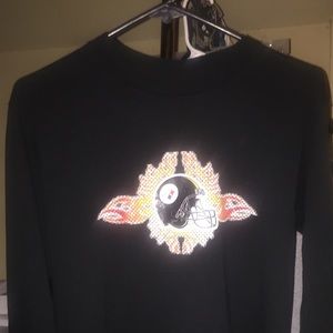 Kids (10/12) long sleeve Steelers t-shirt